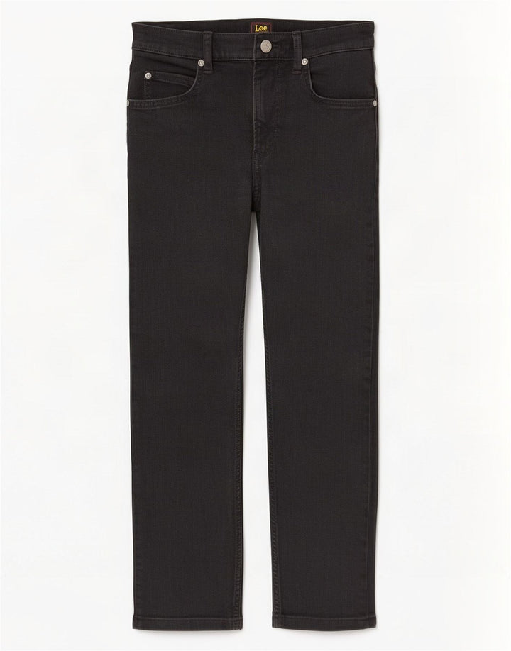 Jeans corti da uomo Lee Rider W29 L25 cotone nero