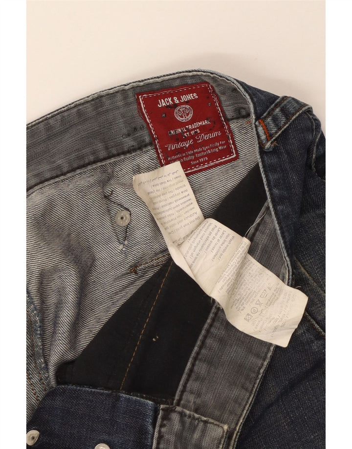 JACK & JONES Jeans dritti da uomo W36 L29 cotone blu