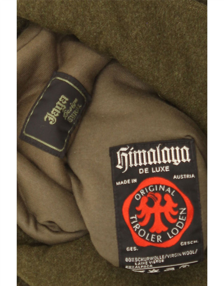 Soprabito da uomo De Luxe dell'Himalaya UK 38 lana kaki media