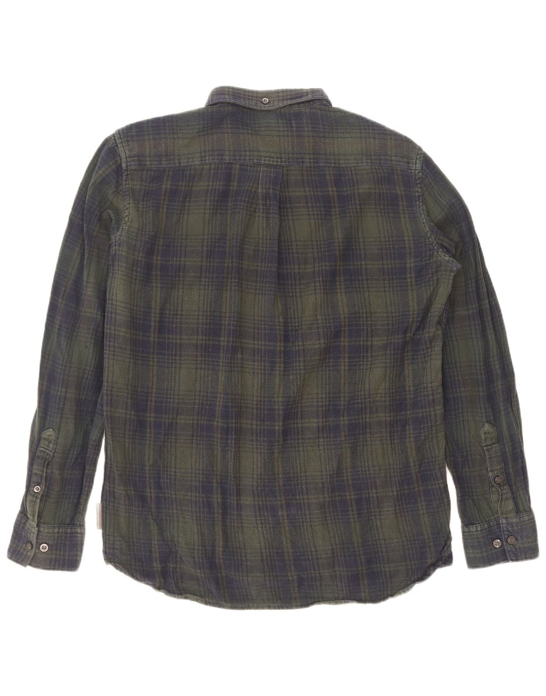 Camicia da uomo in flanella French Connection, cotone a quadri verdi grandi