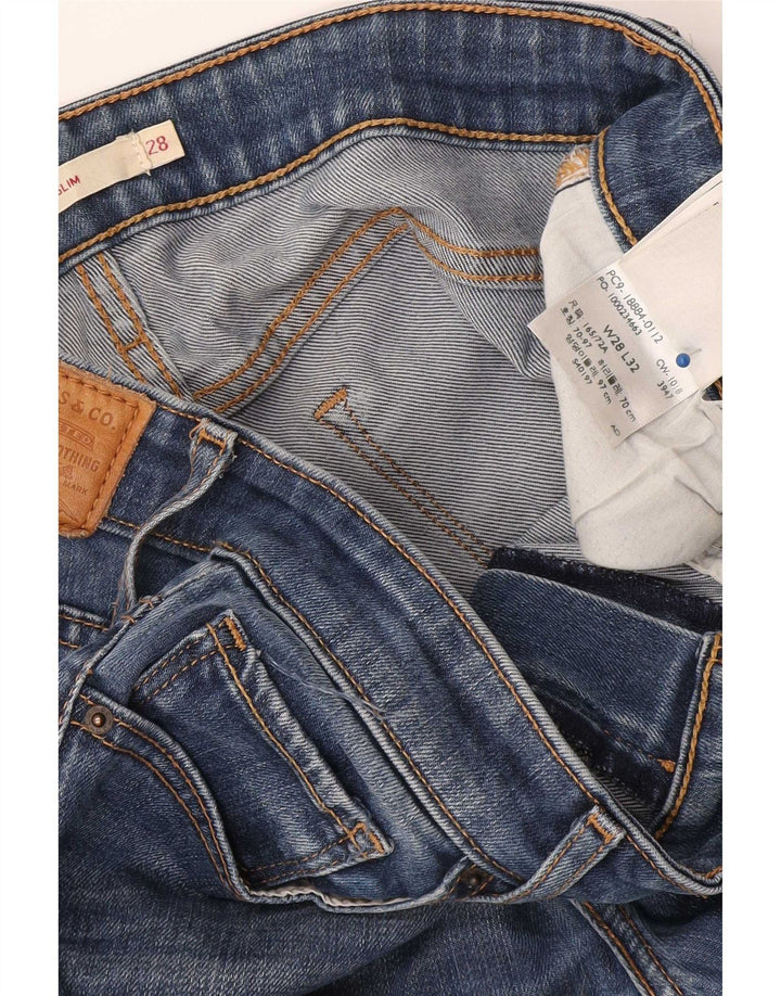 Jeans Levi's 712 Slim da donna W28 L32 Lyocell blu