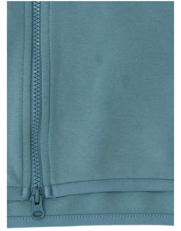 Felpa con cappuccio e zip Nike da uomo, grande, in cotone blu