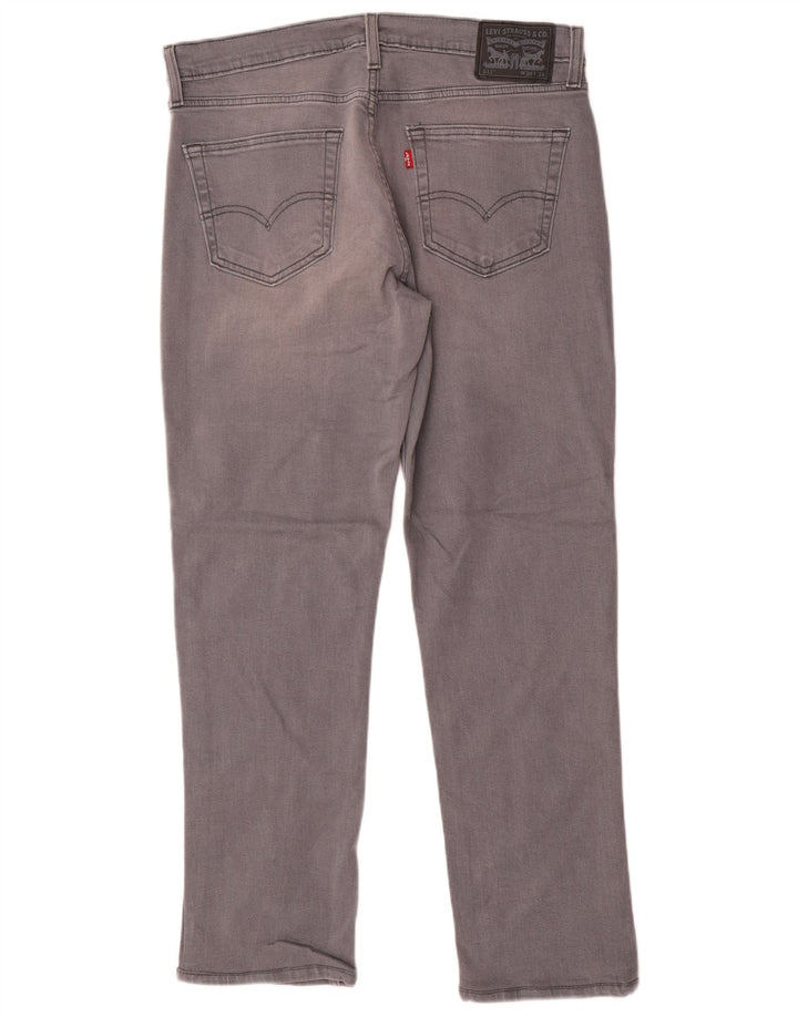 Jeans slim da uomo Levi's W34 L30 cotone grigio