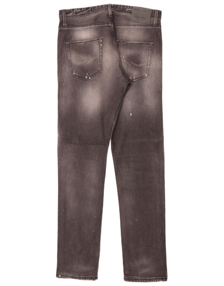 Jeans slim invecchiati da uomo Jack & Jones W32 L33 grigi