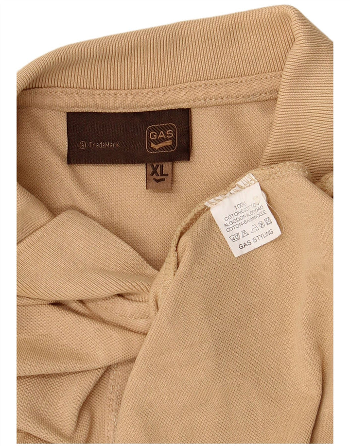 Polo GAS da uomo XL in cotone beige