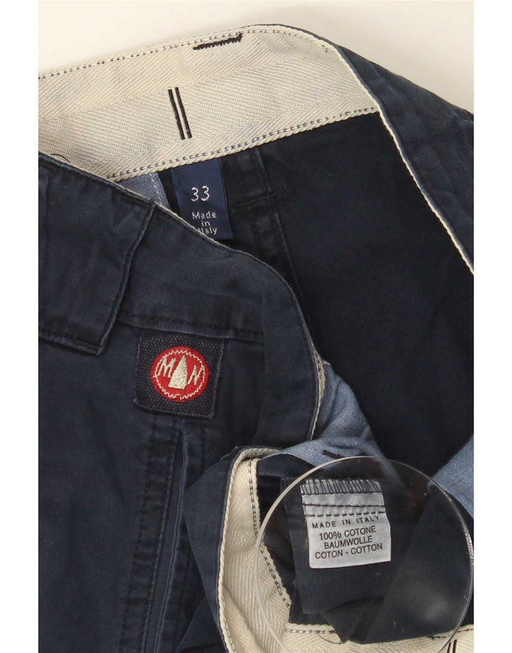 Pantaloncini chino da uomo Murphy & Nye W33 cotone blu navy medio