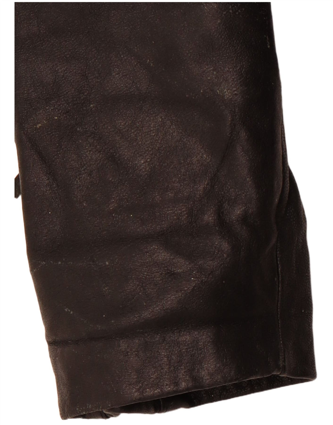 Giacca da motociclista in pelle da donna VINTAGE UK 14 Pelle nera media