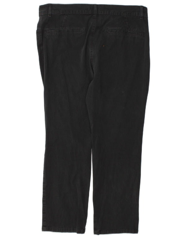 Jeans corti dritti da donna Marks & Spencer UK 16 grandi W38 L27 neri