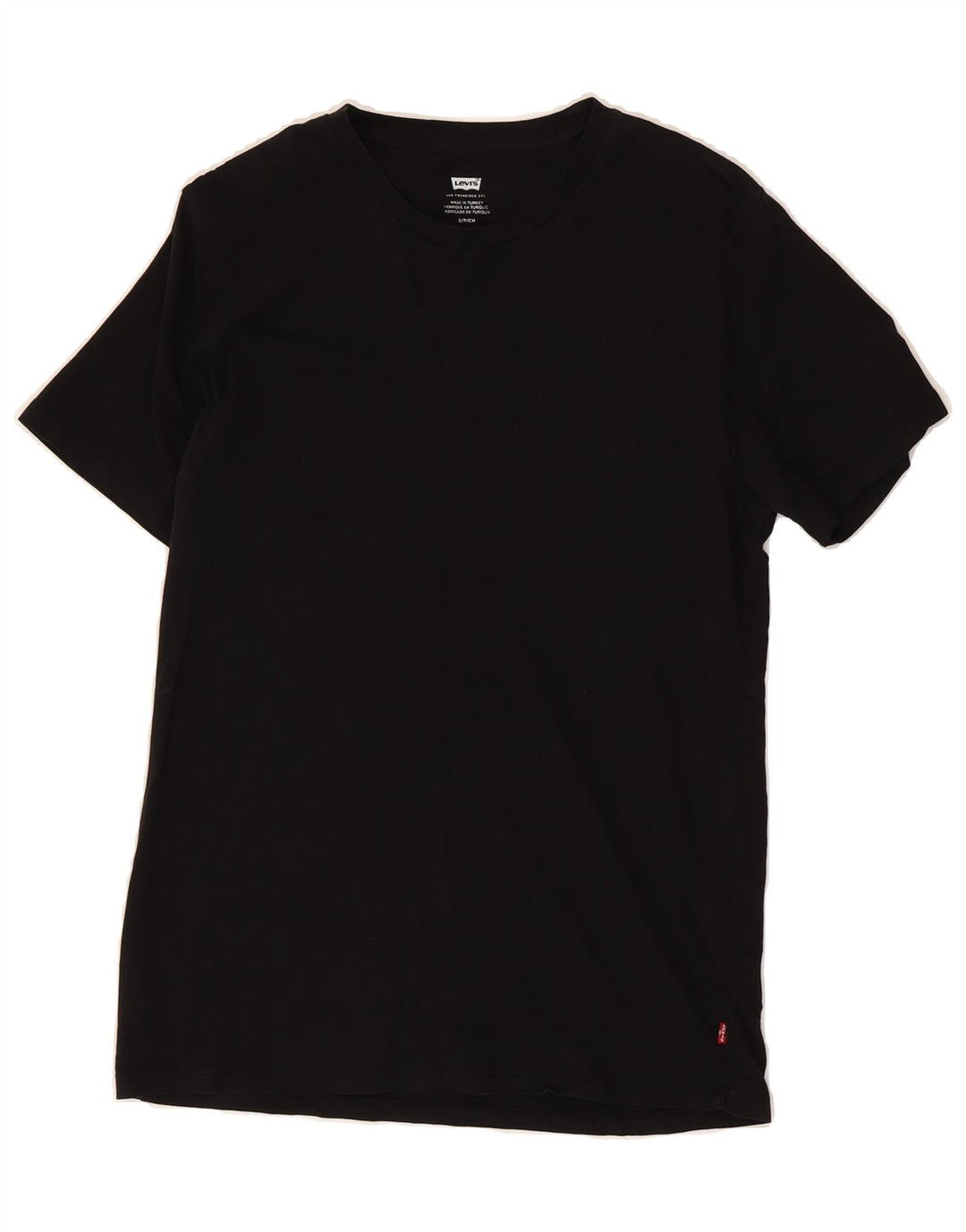 LEVI'S Mens T-Shirt Top Small Black Cotton Vintage Levi's and Second-Hand Levi's from Messina Hembry 