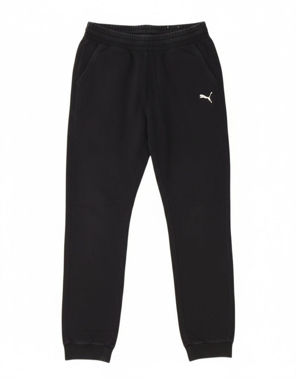 Pantaloni da tuta da donna Puma Joggers UK 10 Small Black Cotton