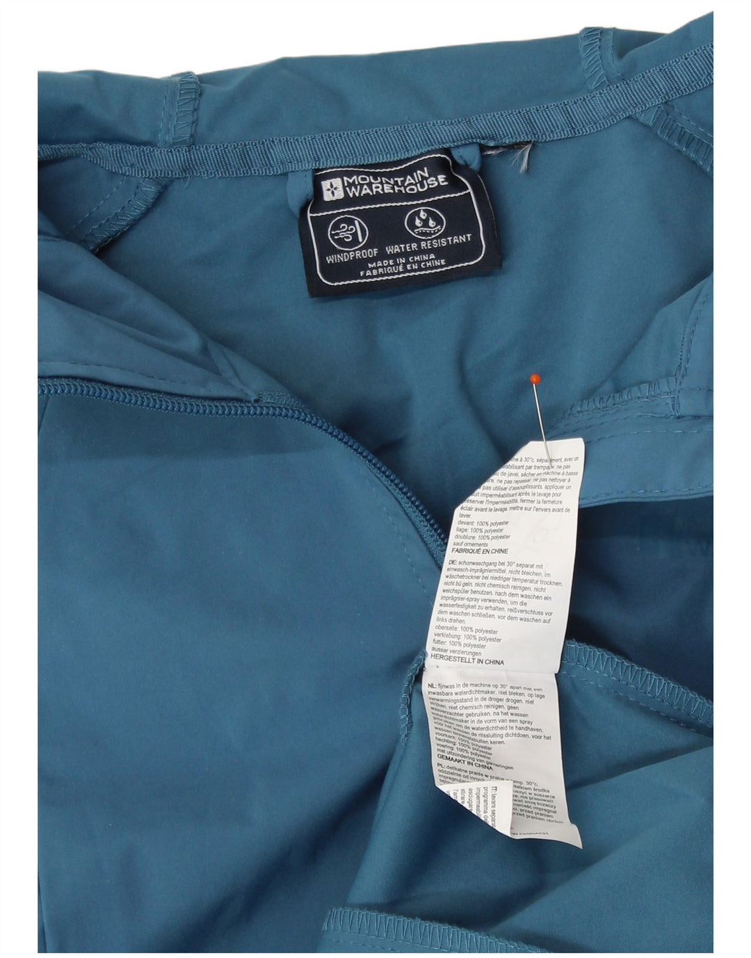 MOUNTAIN WAREHOUSE Giacca antipioggia da donna con cappuccio UK 6 XS Blu poliestere