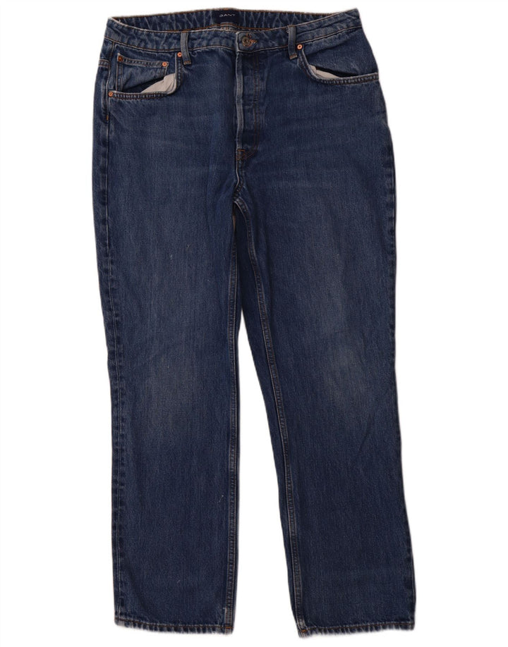 Jeans dritti da uomo GANT W34 L29 cotone blu