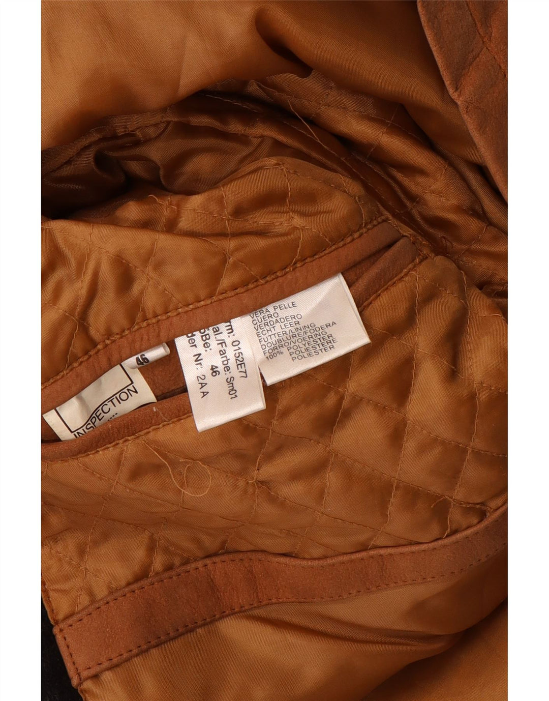 Cappotto in pelle da uomo Rover&Lakes IT 46 piccolo in pelle marrone