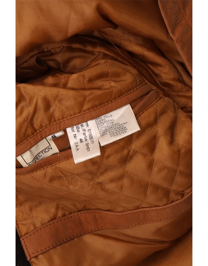 Cappotto in pelle da uomo Rover&Lakes IT 46 piccolo in pelle marrone