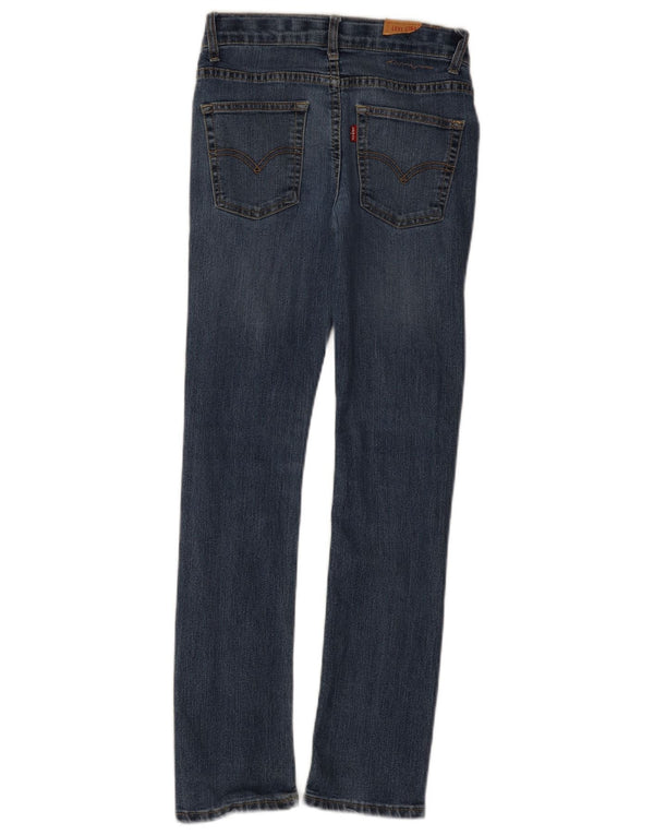 Levi's Girls 511 Slim Jeans 11-12 anni W24 L27 Blu Cotone