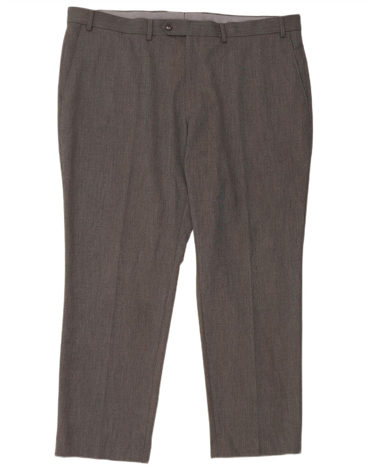 Pantaloni da abito dritti da uomo CHAPS W42 L30 Grigi