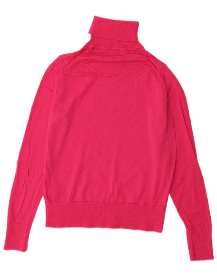 Maglione maglione a collo alto da donna Marks & Spencer UK 12 Rosa medio