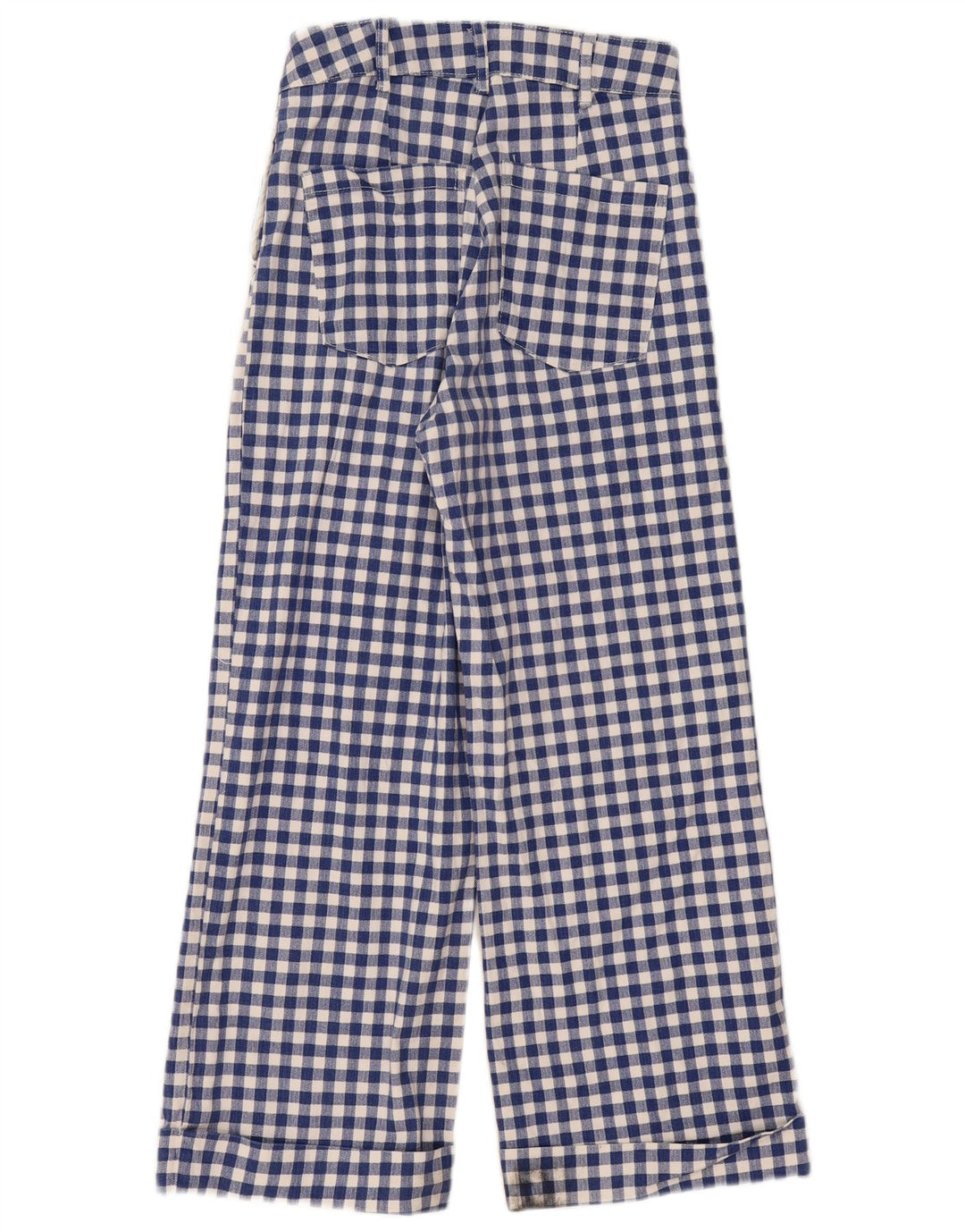 Pantaloni chino bootcut regolari da donna Scotch & Soda W26 L26 blu a quadretti