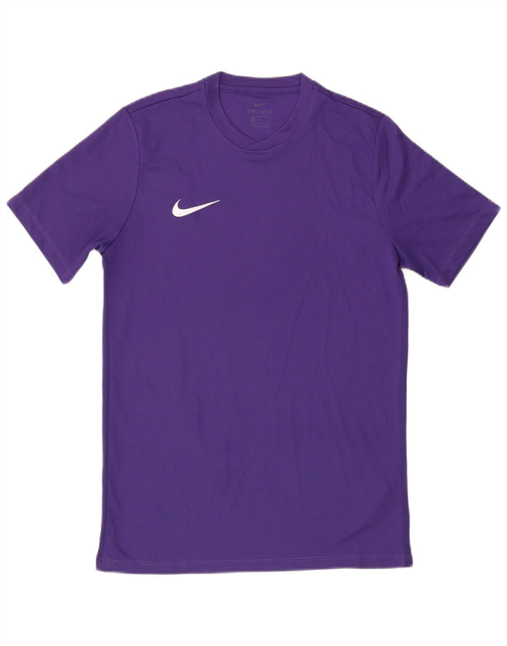 T-shirt Nike Dri Fit da uomo, top in poliestere viola medio