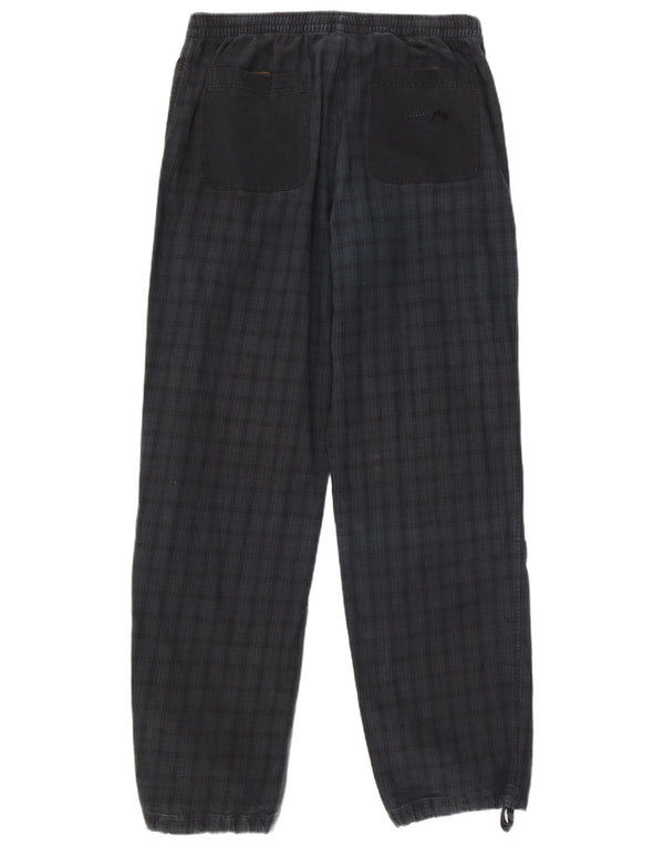 Pantaloni da jogging grafici da uomo Think Pink XL W38 L35 cotone a quadri blu navy