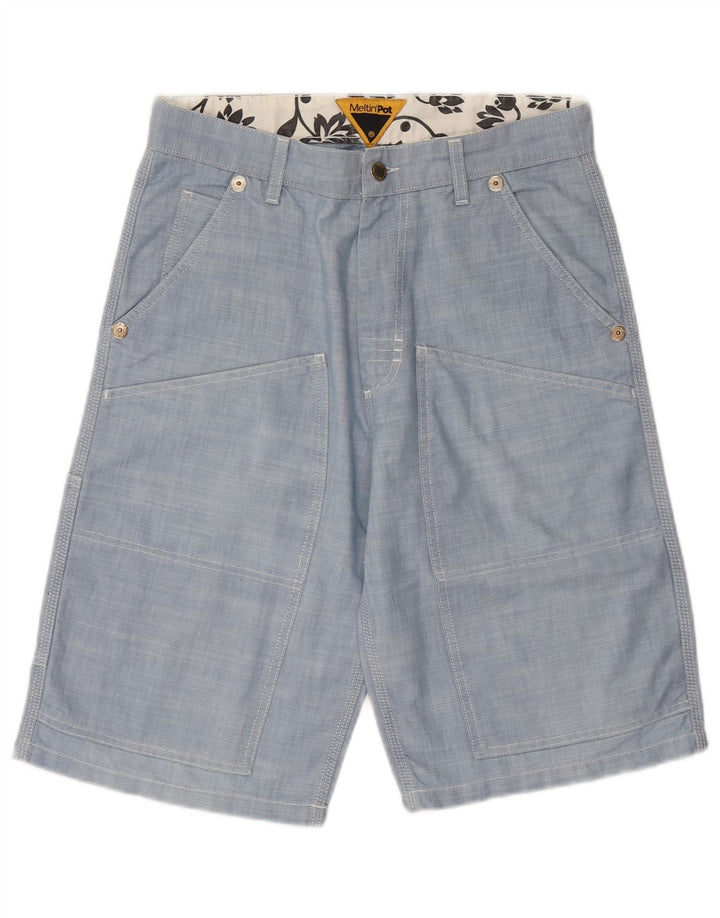 Pantaloncini cargo da uomo Meltin' Pot W30 Blu medio