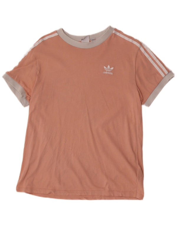 T-shirt da donna Adidas Top UK 10 piccola in cotone rosa