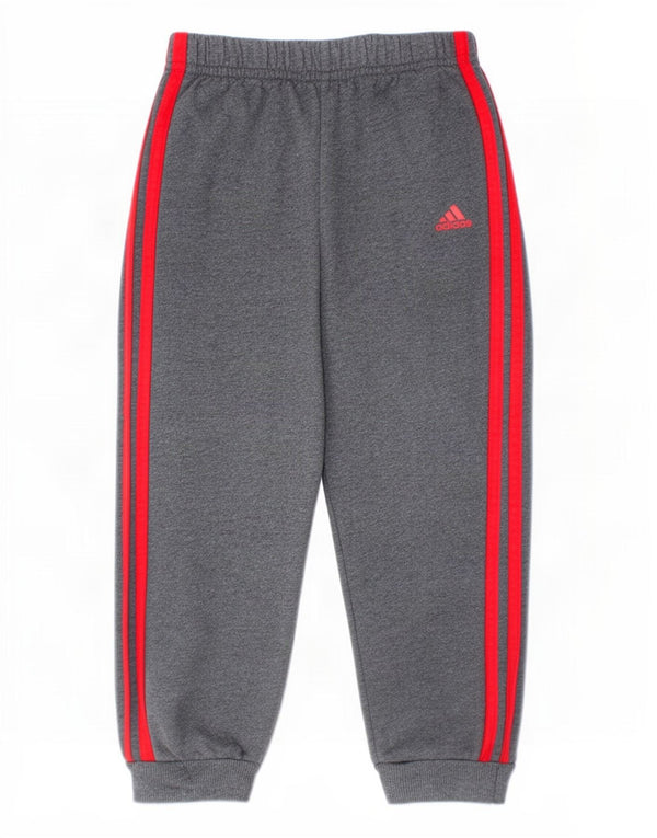 Pantaloni della tuta da ragazzo Adidas Joggers 3-4 anni in cotone grigio