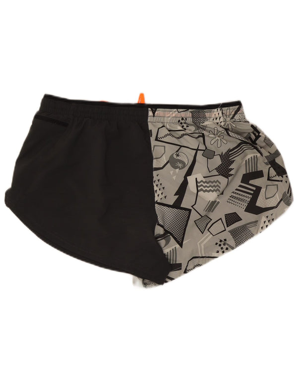 Pantaloncini sportivi Nike da donna Dri Fit UK 18 XL poliestere geometrico nero