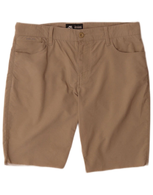 Pantaloncini casual regolari da uomo Nike W32 nylon beige medio