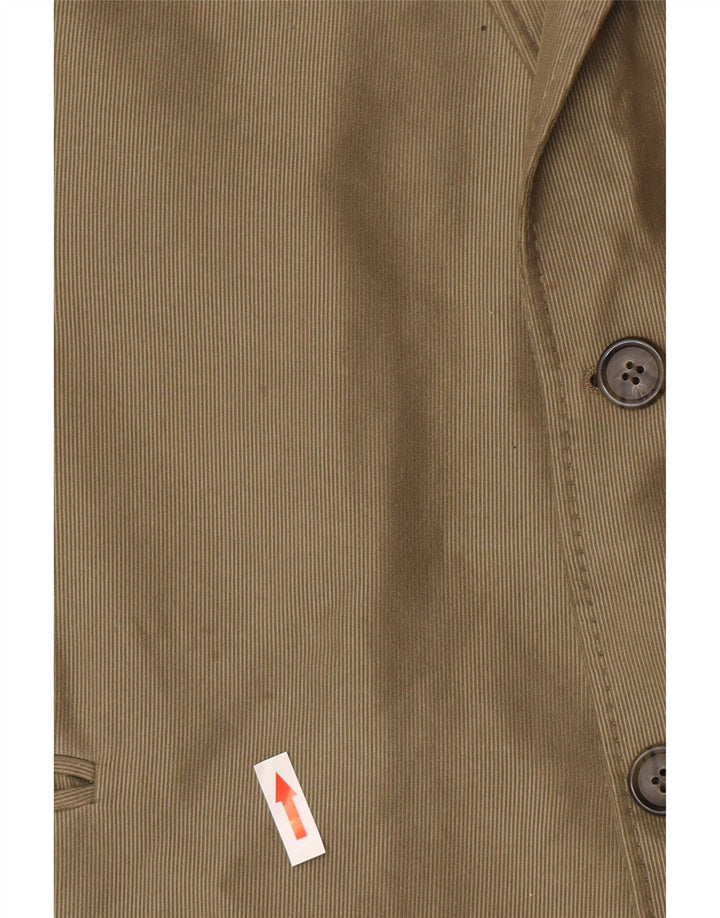 Giacca blazer lunga a 2 bottoni Marks & Spencer da uomo UK 48 2XL poliestere verde