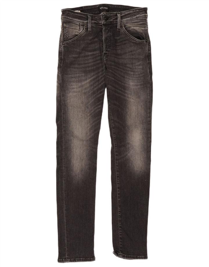Jack & Jones Uomo GLENN Slim Jeans W29 L32 Cotone Grigio