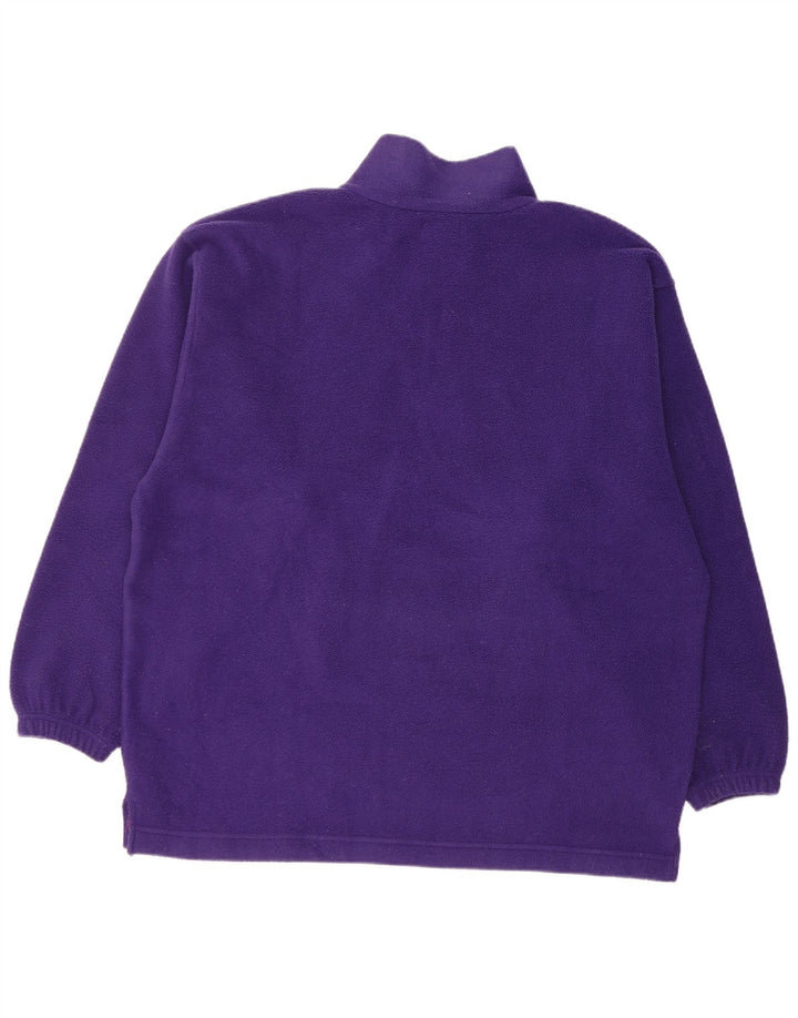 Maglione in pile da uomo Invicta con zip e vestibilità ampia, poliestere viola medio