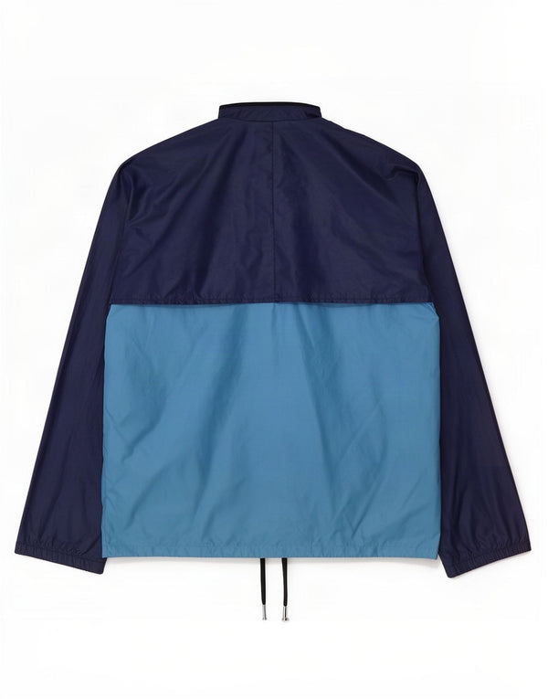 Adidas Uomo Loose Fit Pullover Tuta Top Small Blu Colourblock