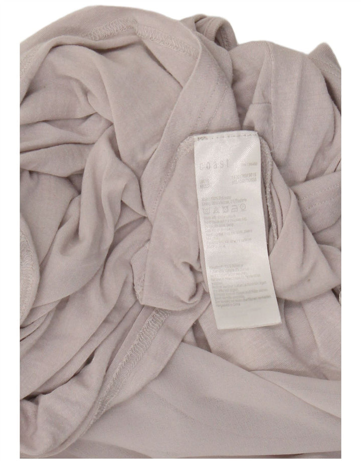 Camicetta asimmetrica da donna Coast Top UK 16 Grande poliestere floreale grigio