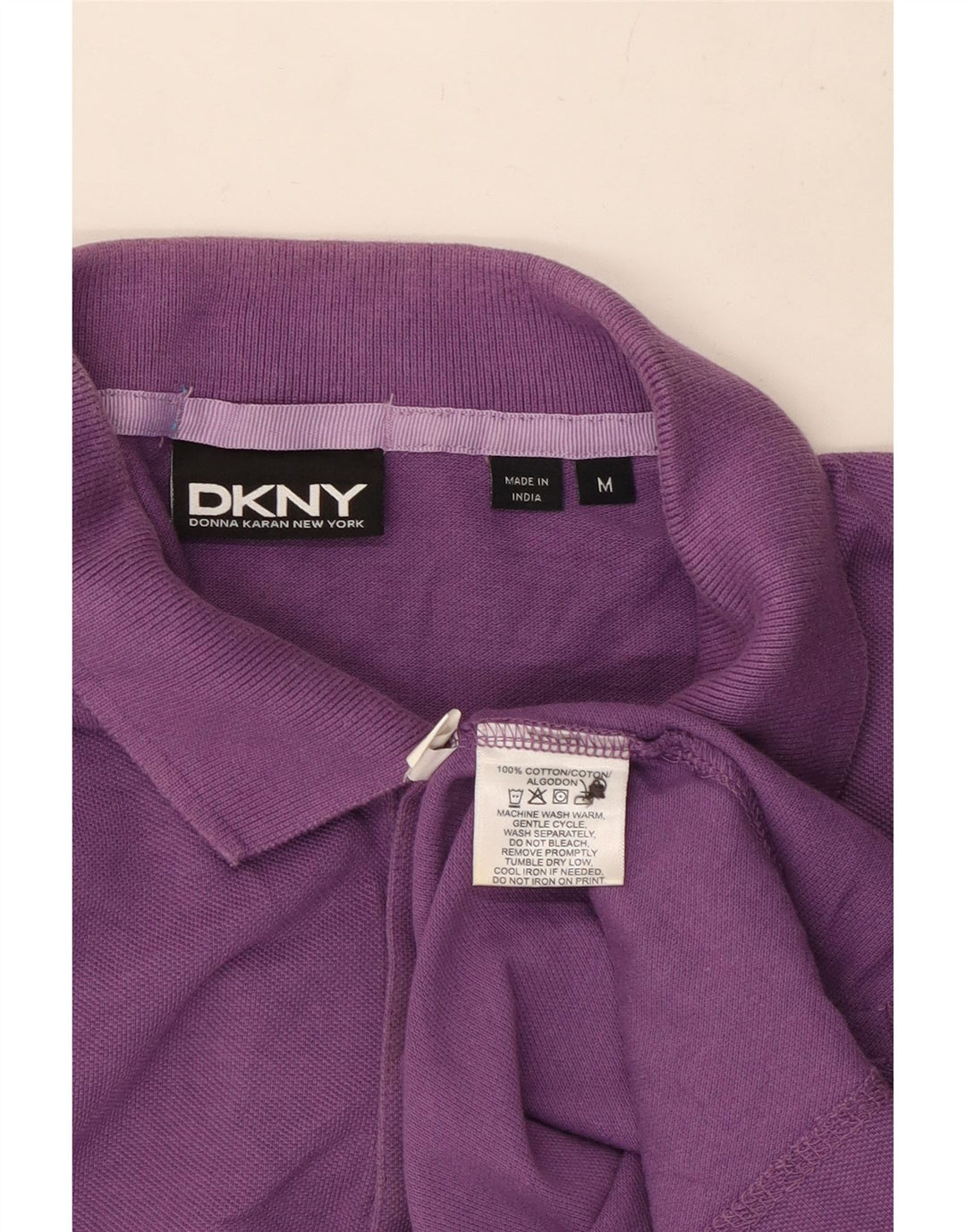 Polo da uomo Dkny in cotone viola medio