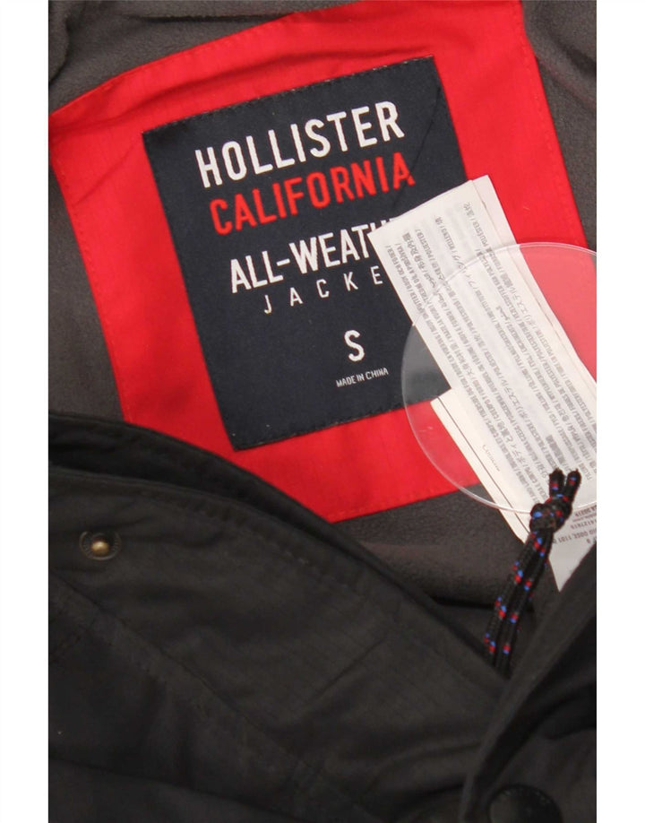 Giacca a vento da uomo Hollister UK 36 Small Poliestere nero