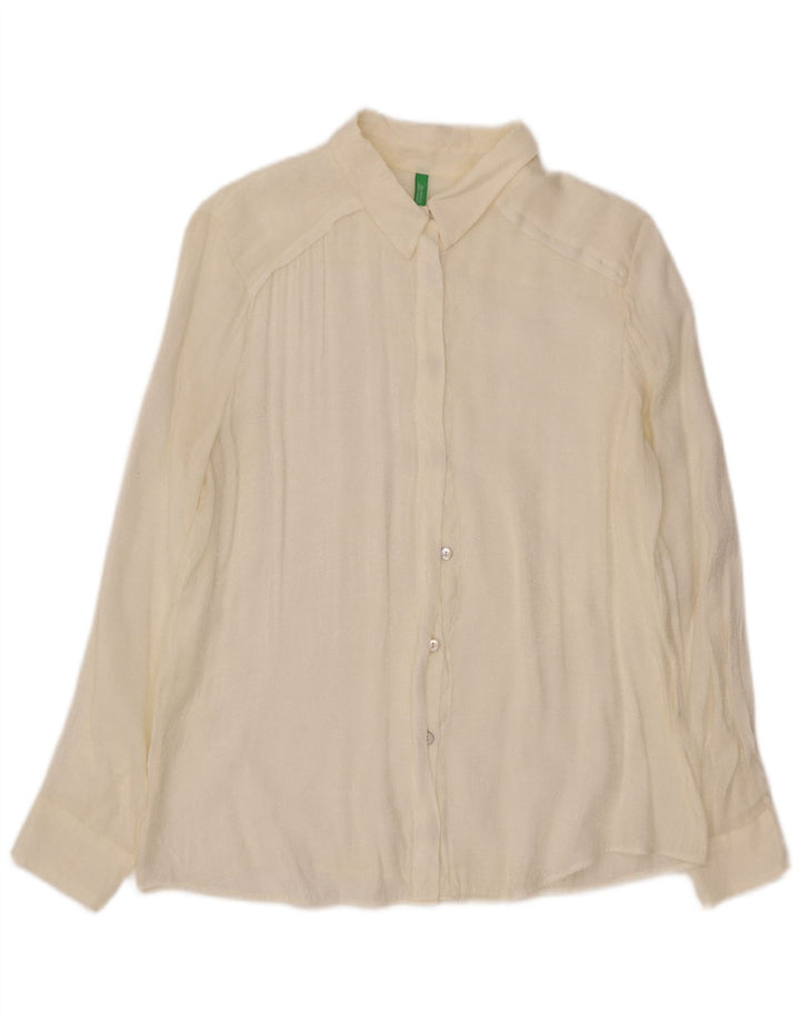 Camicia da donna Benetton UK 18 XL Bianca