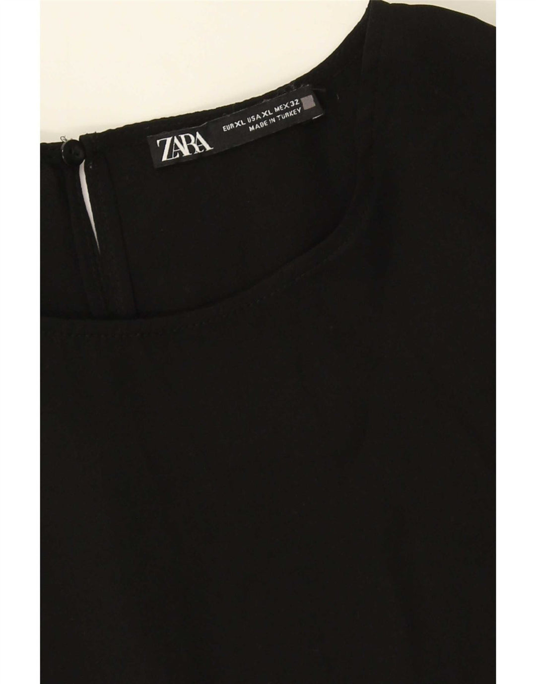 Abito a trapezio da donna Zara con maniche a 3/4 UK 18 XL Nero