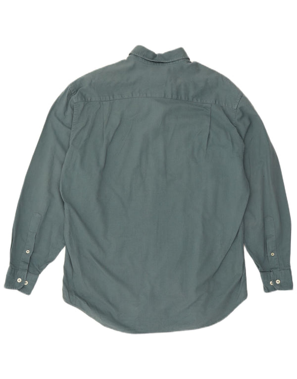 THINK PINK Camicia da uomo taglia 39 15 1/2 cotone verde medio