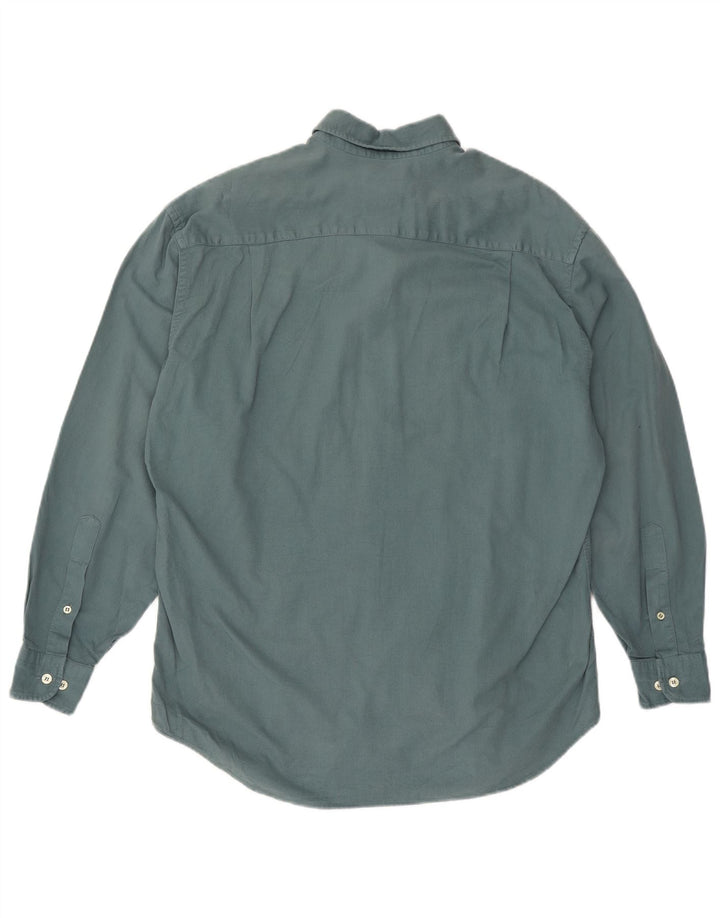 THINK PINK Camicia da uomo taglia 39 15 1/2 cotone verde medio