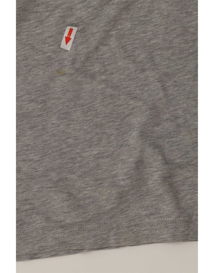 T-shirt grafica da uomo Tommy Hilfiger Top grande in cotone grigio