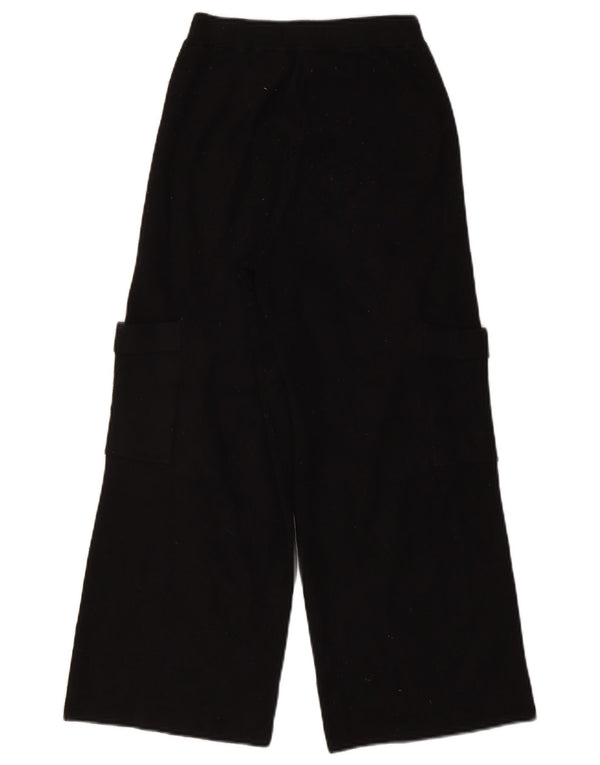 Pantaloni cargo in maglia a gamba larga per ragazze Zara 13-14 anni W24 L24 viscosa nera