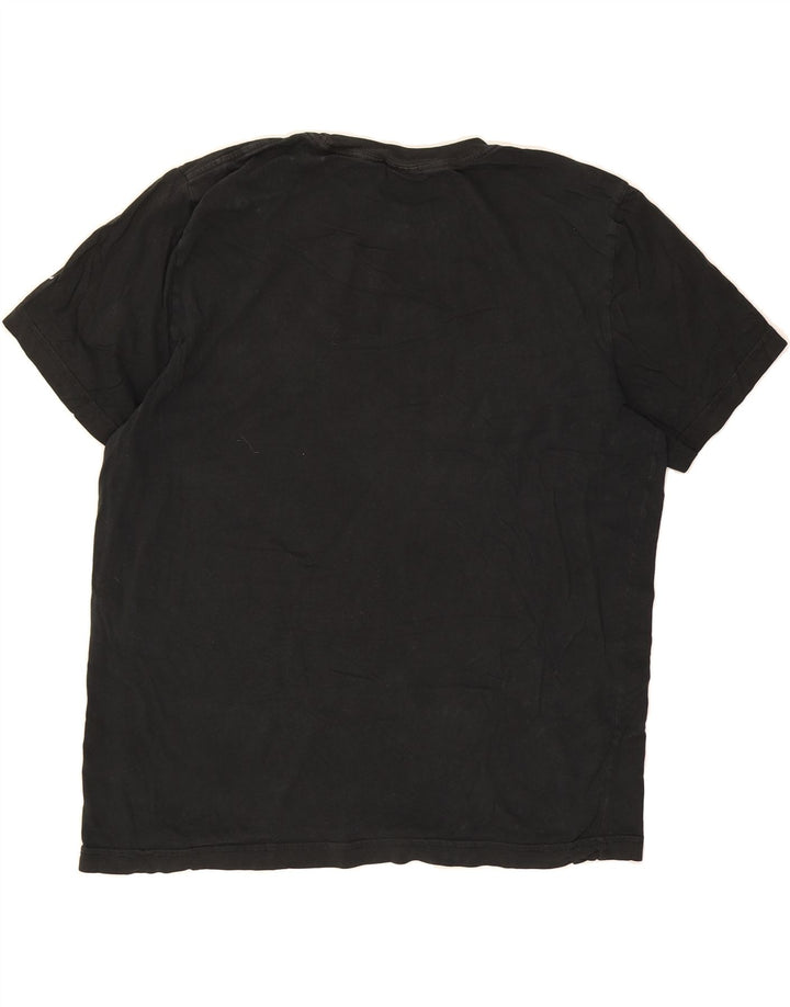PUMA Mens Graphic T-Shirt Top Medium Black Cotton Vintage Puma and Second-Hand Puma from Messina Hembry 