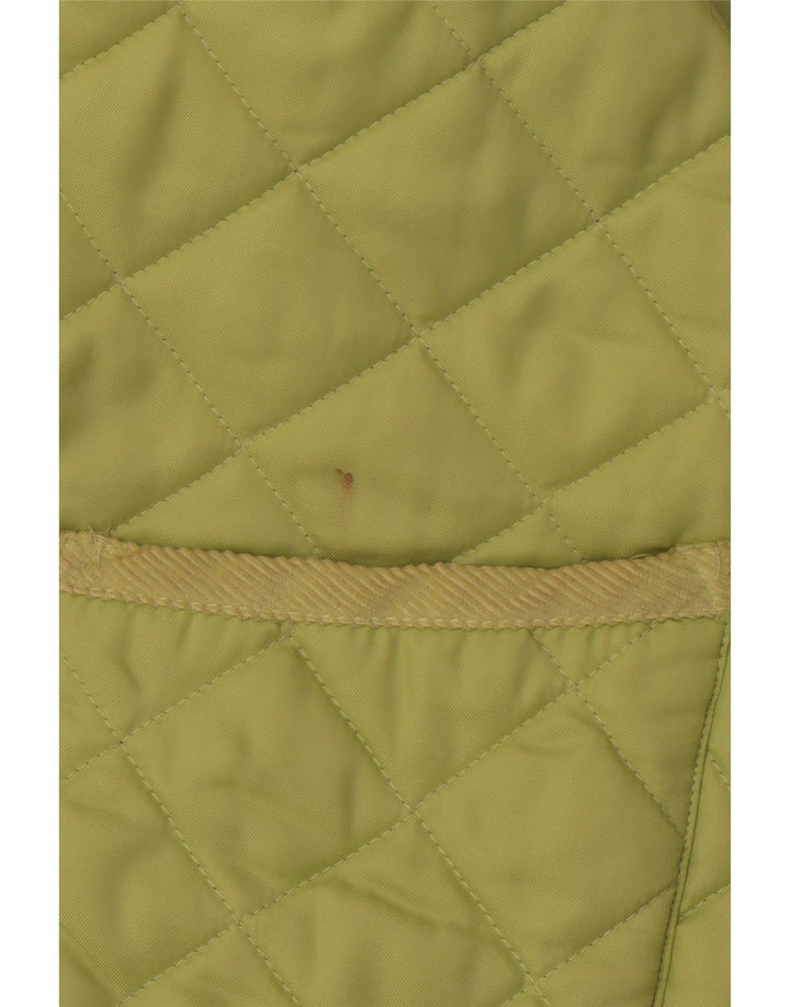 RIFLE Gilet trapuntato da uomo UK 38 Verde medio Poliammide