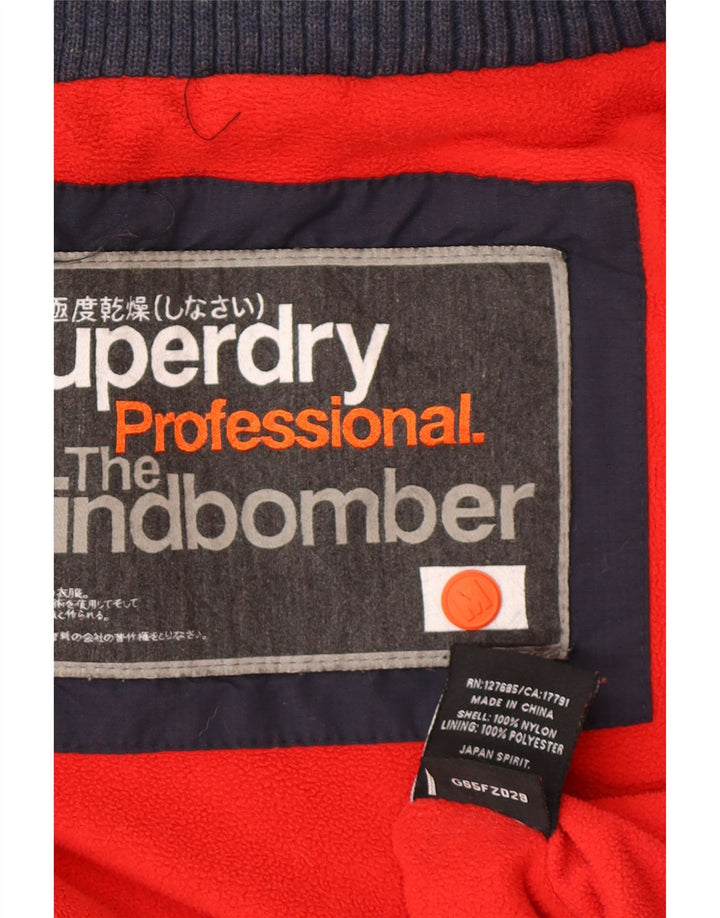 Giacca a vento da donna The Windbomber Superdry UK 12 medio blu navy