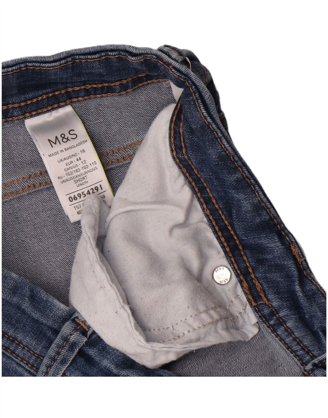 Jeans Bootcut da donna Marks & Spencer W32 L26 cotone blu