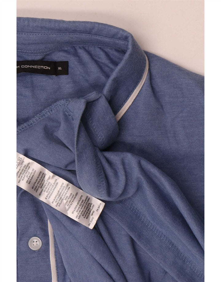 Polo da uomo French Connection XL in cotone blu