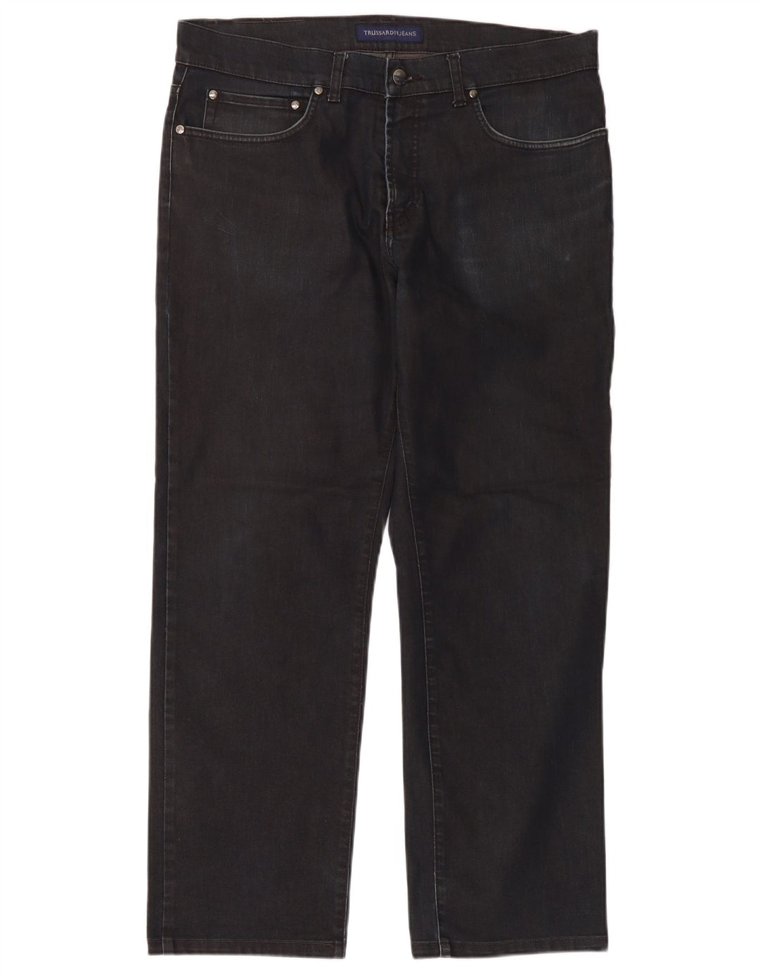 Jeans Straight Uomo Trussardi W38 L29 Cotone Blu Navy
