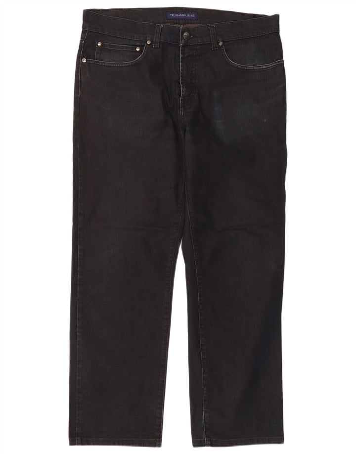 Jeans Straight Uomo Trussardi W38 L29 Cotone Blu Navy