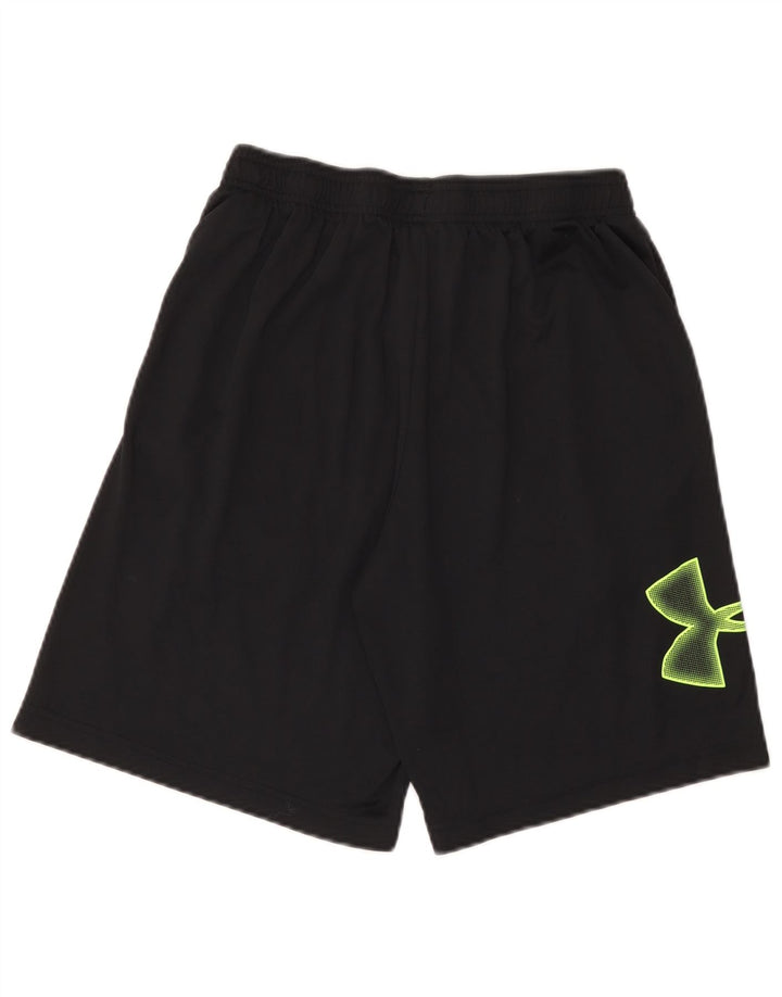Pantaloncini sportivi grafici da uomo Under Armour poliestere medio nero